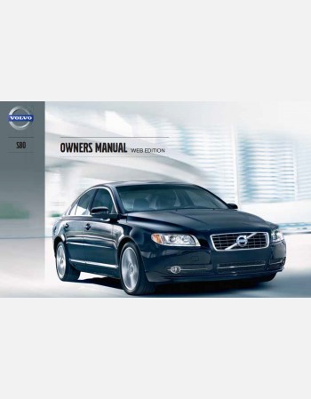 2013 volvo s80 owners manual lhd&rhd